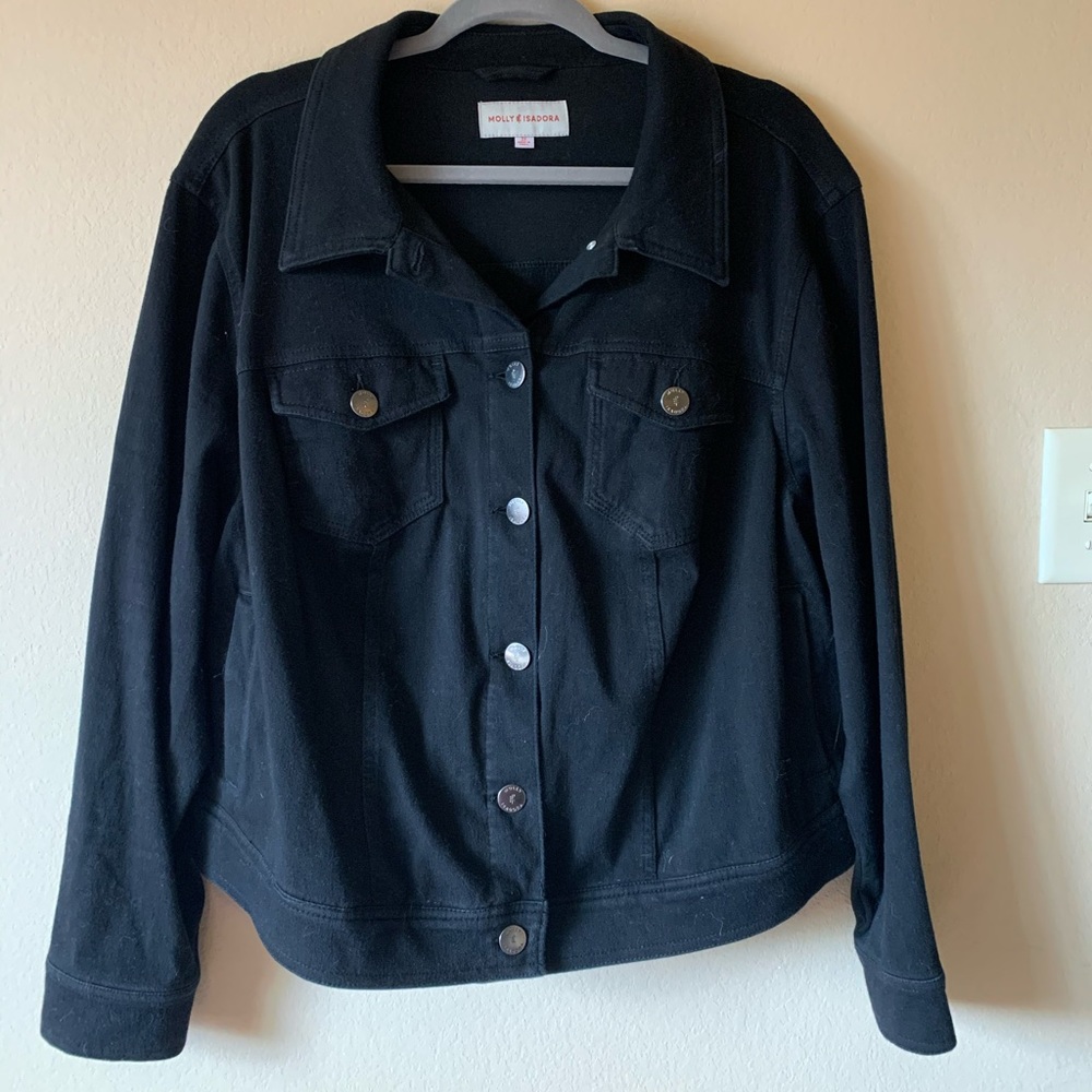 Black Soft Denim Jacket